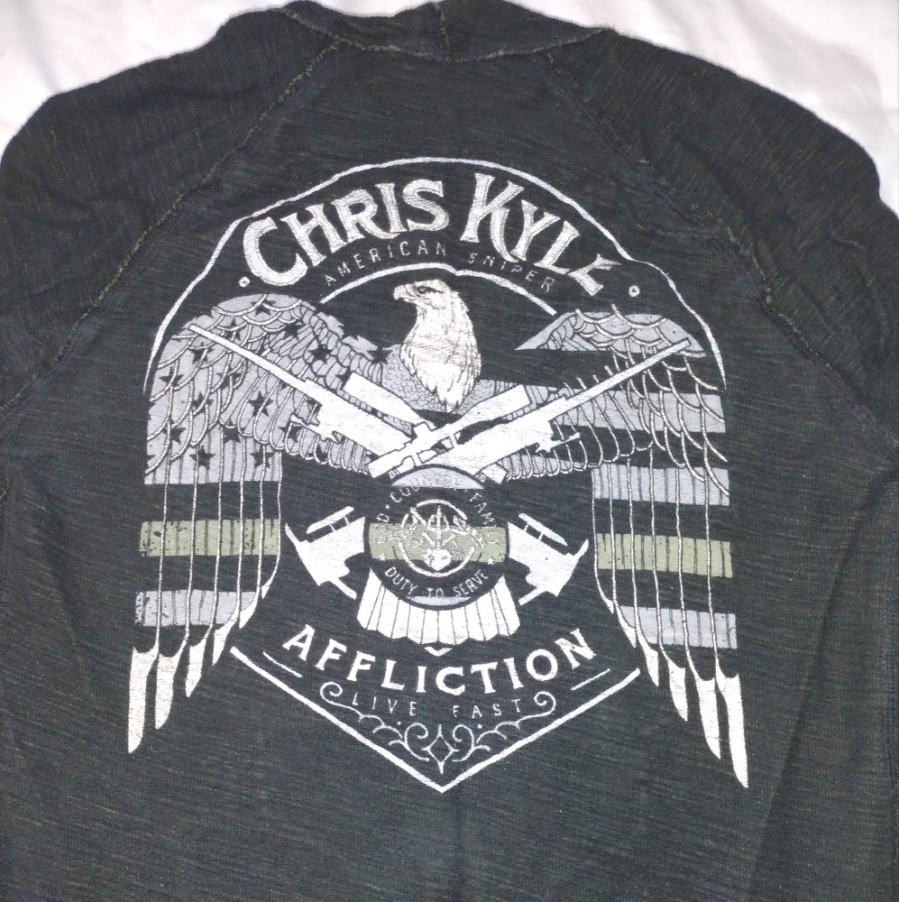 Chris Kyle Affliction reversible hoodie